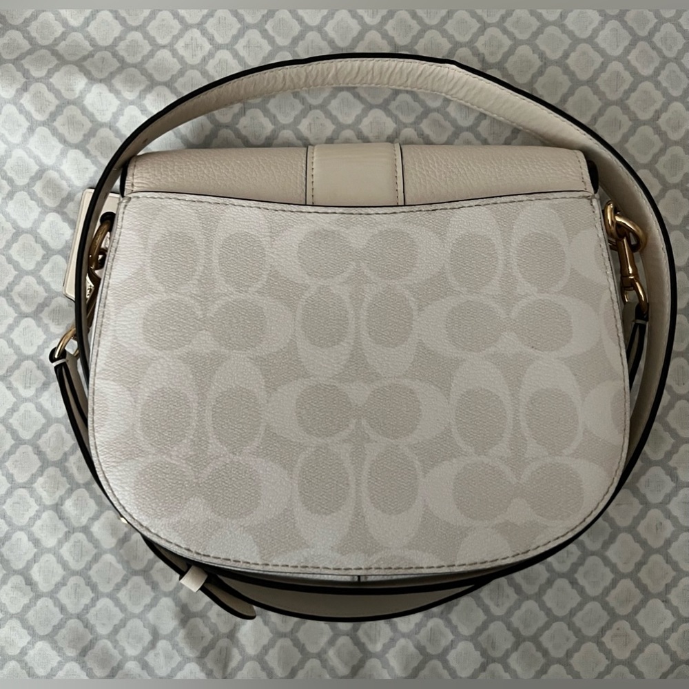Coach Saddle Bag In Signature Canvas Gem